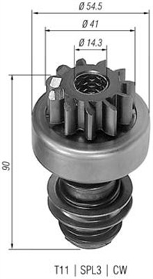 Pinion electromotor 940113020060 MAGNETI MARELLI