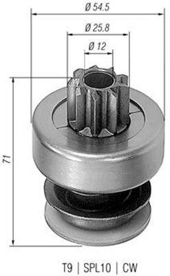 Pinion electromotor 940113020061 MAGNETI MARELLI