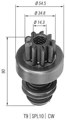 Pinion electromotor 940113020084 MAGNETI MARELLI