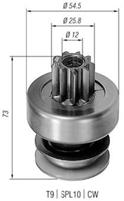 Pinion electromotor 940113020085 MAGNETI MARELLI