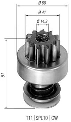 Pinion electromotor 940113020108 MAGNETI MARELLI