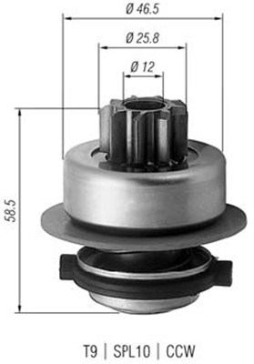 Pinion electromotor 940113020171 MAGNETI MARELLI