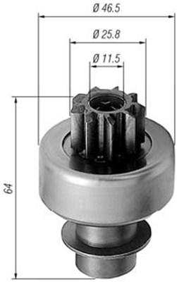 Pinion electromotor 940113020242 MAGNETI MARELLI