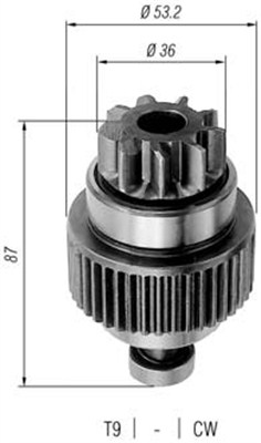 Pinion electromotor 940113020249 MAGNETI MARELLI