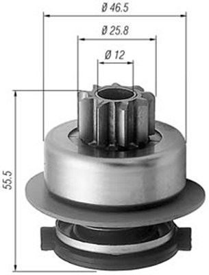 Pinion electromotor 940113020256 MAGNETI MARELLI