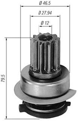 Pinion electromotor 940113020291 MAGNETI MARELLI