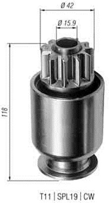 Pinion electromotor 940113020299 MAGNETI MARELLI