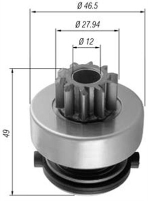 Pinion electromotor 940113020353 MAGNETI MARELLI