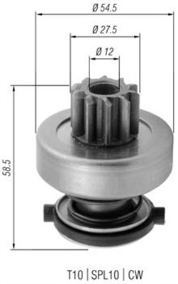 Pinion electromotor 940113020376 MAGNETI MARELLI