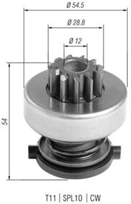 Pinion electromotor 940113020399 MAGNETI MARELLI
