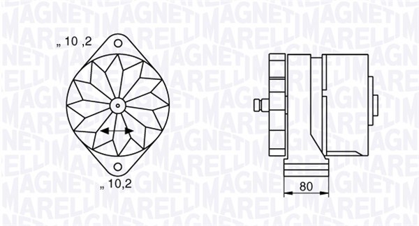 Generator / Alternator 063534696430 MAGNETI MARELLI