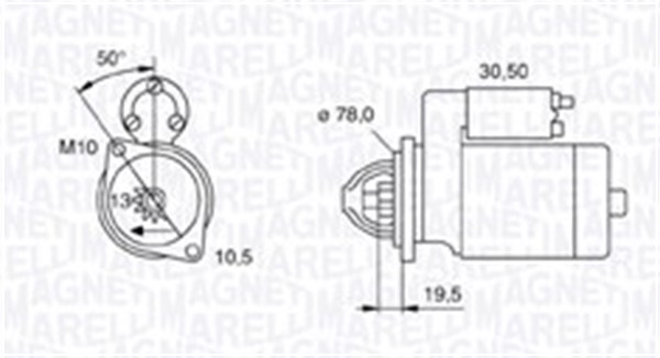 Starter 063721158010 MAGNETI MARELLI