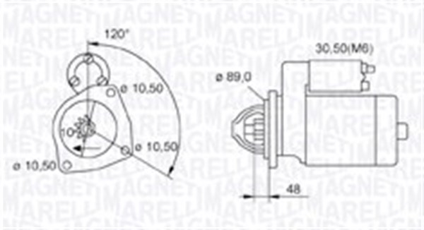 Starter 063721268010 MAGNETI MARELLI