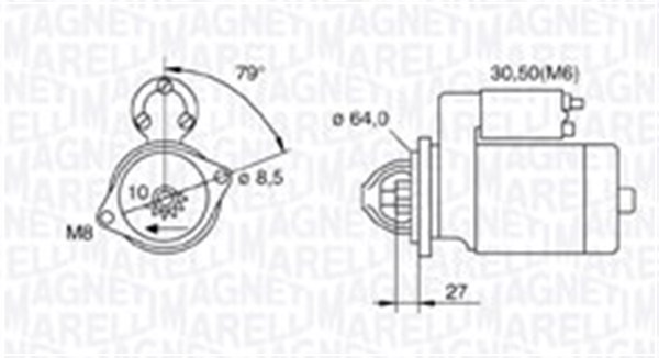 Starter 063721511010 MAGNETI MARELLI
