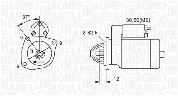 Starter 063721264010 MAGNETI MARELLI