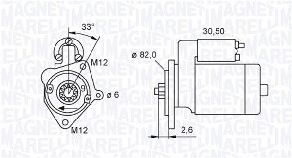 Starter 063721392010 MAGNETI MARELLI
