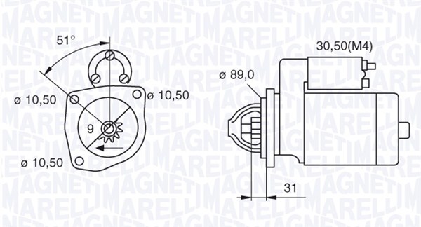Starter 063522300060 MAGNETI MARELLI