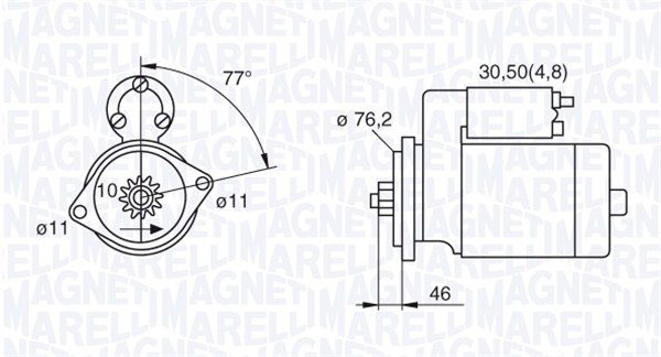 Starter 063521230160 MAGNETI MARELLI