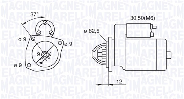 Starter 063521082390 MAGNETI MARELLI