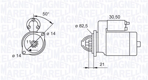 Starter 063207138010 MAGNETI MARELLI
