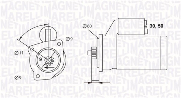 starter 063523628010 MAGNETI MARELLI