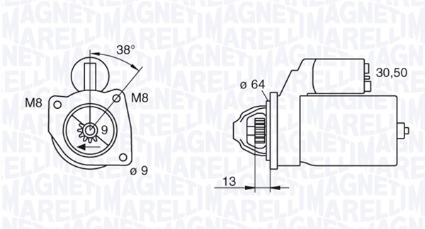 starter 063101021010 MAGNETI MARELLI