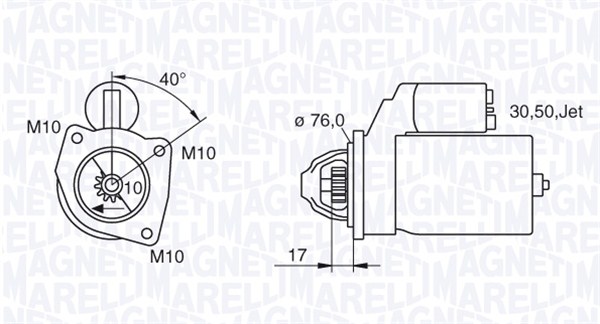 Starter 063280005010 MAGNETI MARELLI