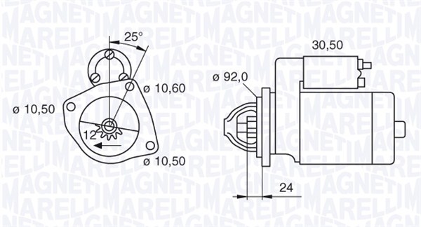 starter 063280020010 MAGNETI MARELLI