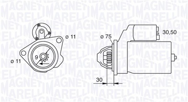 starter 063280034010 MAGNETI MARELLI