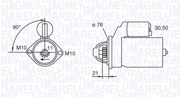 Starter 063721473010 MAGNETI MARELLI