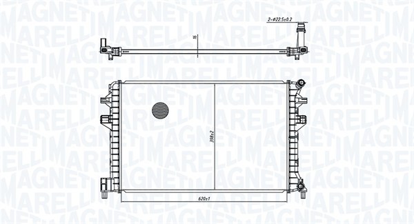 Radiator, racire motor 350213166300 MAGNETI MARELLI