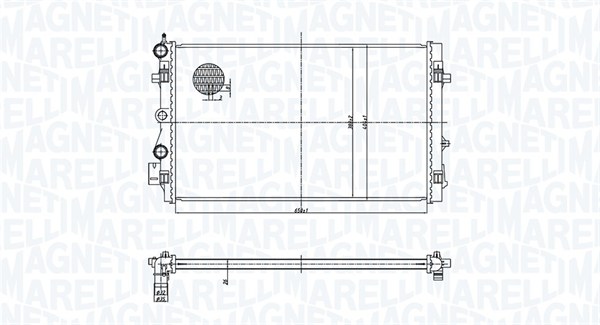 Radiator, racire motor 350213167900 MAGNETI MARELLI