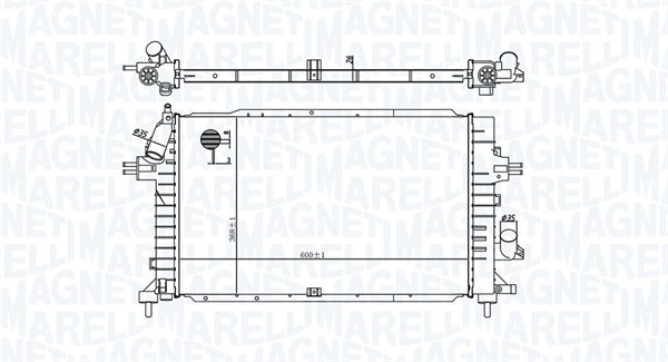 Radiator, racire motor 350213176100 MAGNETI MARELLI