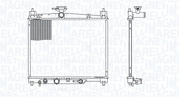 Radiator, racire motor 350213176300 MAGNETI MARELLI
