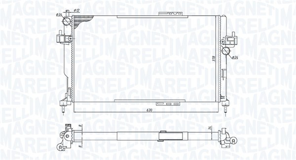 Radiator, racire motor 350213191500 MAGNETI MARELLI