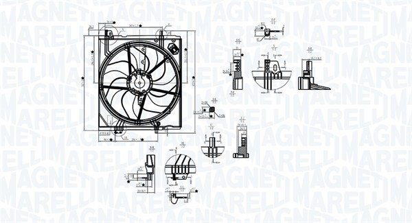 Ventilator, radiator 069422787010 MAGNETI MARELLI