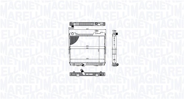 Radiator, racire motor 350213213500 MAGNETI MARELLI