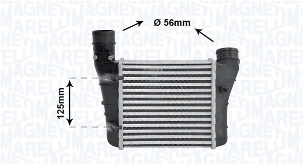 Intercooler, compresor 351319204860 MAGNETI MARELLI