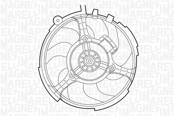 Ventilator, radiator 069422030010 MAGNETI MARELLI