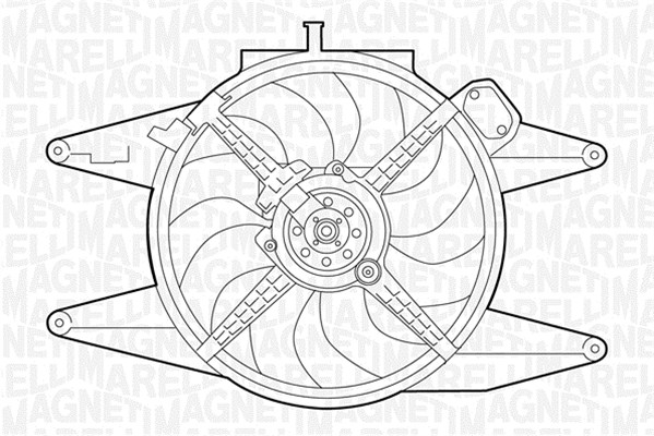 Ventilator, radiator 069422041010 MAGNETI MARELLI