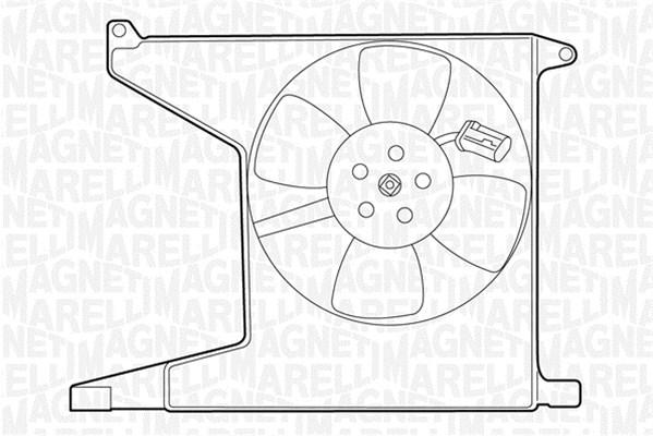 Ventilator, radiator 069422208010 MAGNETI MARELLI