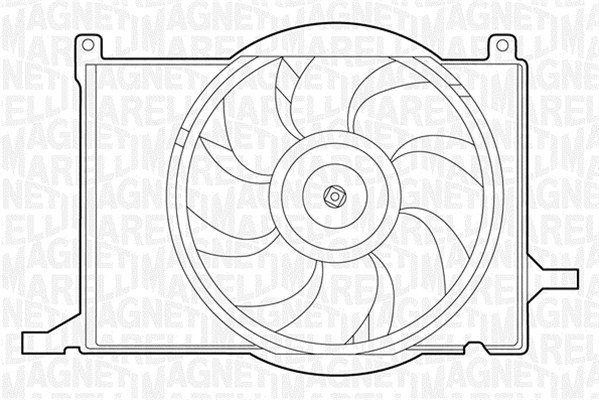 Ventilator, radiator 069422209010 MAGNETI MARELLI