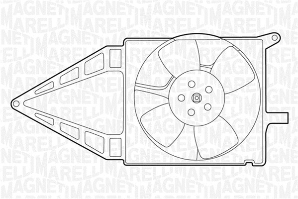 Ventilator, radiator 069422210010 MAGNETI MARELLI