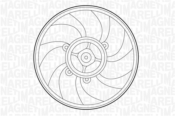 Ventilator, radiator 069422215010 MAGNETI MARELLI