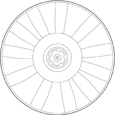 Ventilator, radiator 069422227010 MAGNETI MARELLI