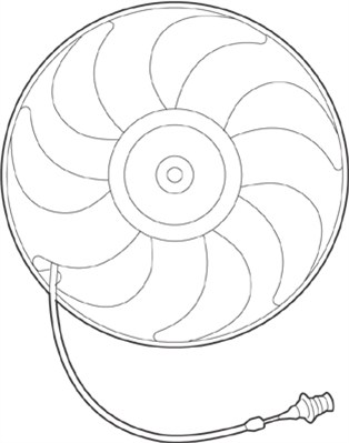 Ventilator, radiator 069422229010 MAGNETI MARELLI