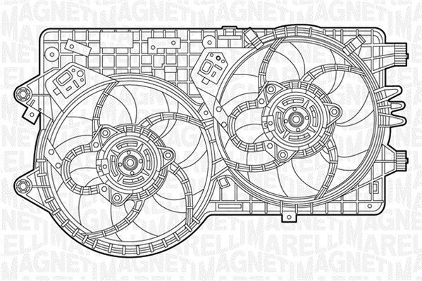 Ventilator, radiator 069422239010 MAGNETI MARELLI