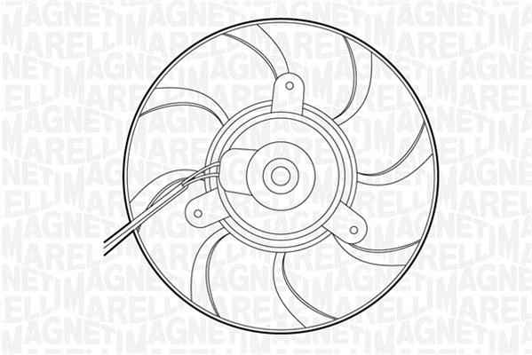 Ventilator, radiator 069422262010 MAGNETI MARELLI