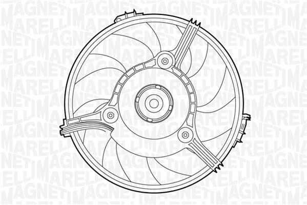 Ventilator, radiator 069422263010 MAGNETI MARELLI