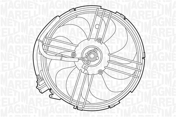 Ventilator, radiator 069422264010 MAGNETI MARELLI
